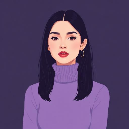 Ilustração de perfil de Nina